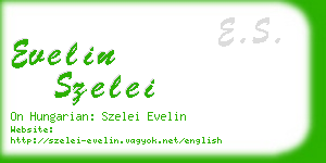 evelin szelei business card